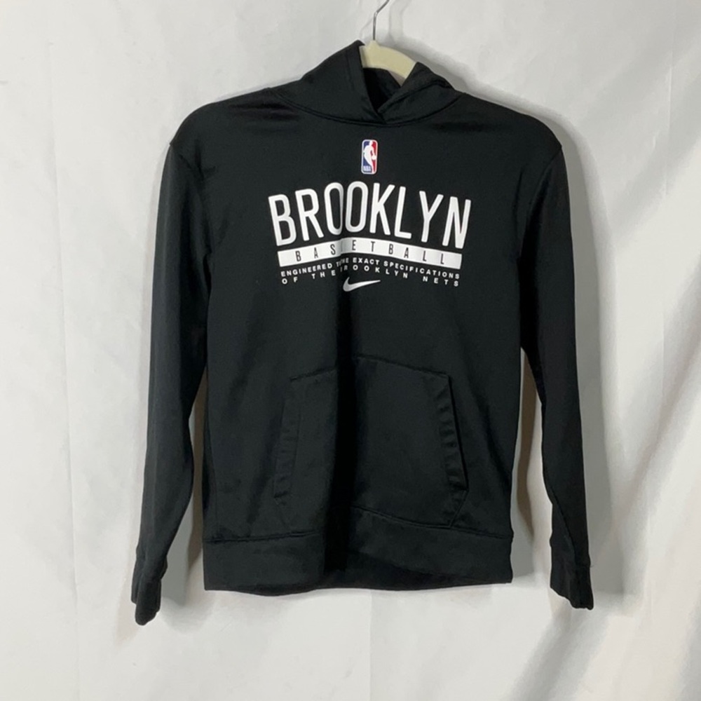 Nike Black Dri Fit Hoodie Brooklyn Basketball Youth Medium